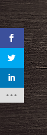 Monarch's social share icons in the sidebar