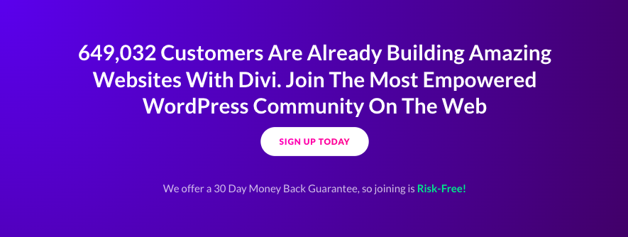 Join Divi / Elegant Themes