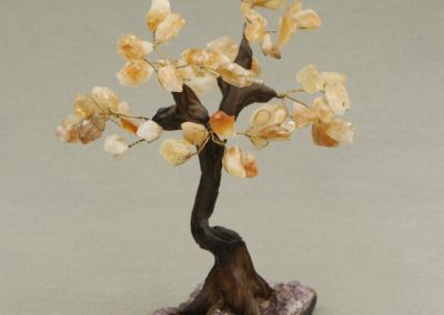 Citrine Gemstone Bonsai Tree