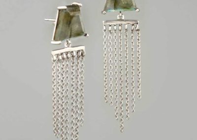 Labradorite Chandelier Earrings, Sterling Silver