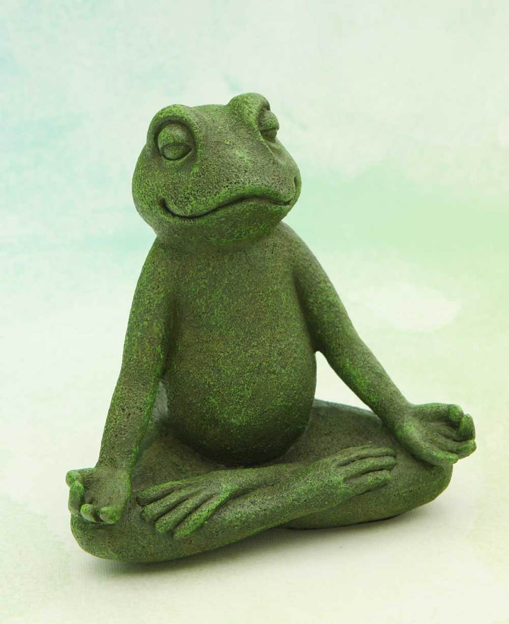 Meditating Frog Garden Statue, 6 Inches