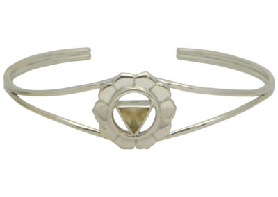 Sterling Silver Chakra Bracelet with Gemstone - Citrine