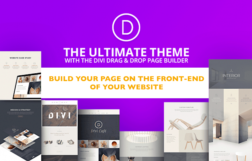 front-end design with Divi