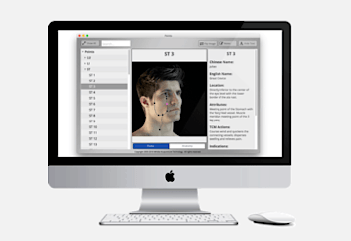 points - interactive acupuncture software