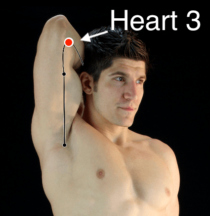 Heart 3 acupressure point