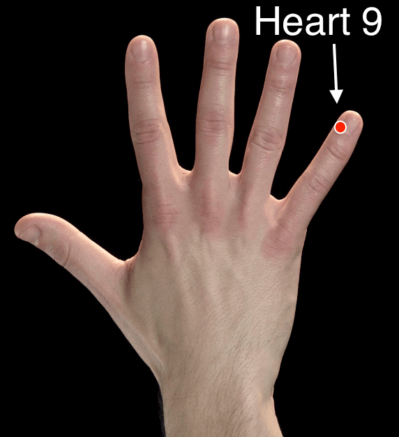 Heart 9 acupressure point