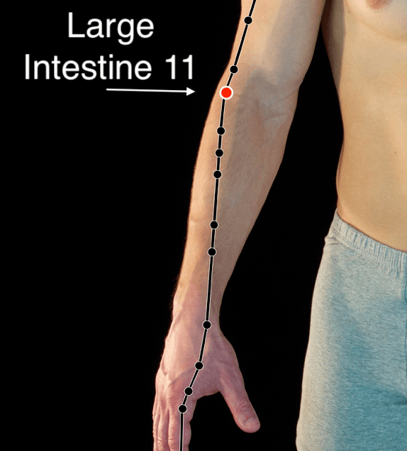 Large Intestine 11 acupressure point