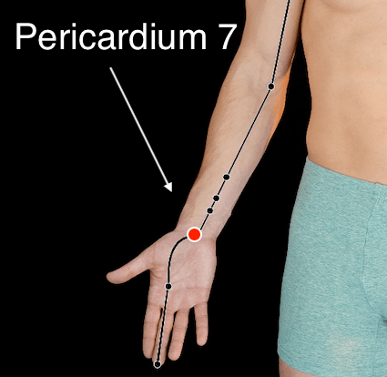 Pericardium 7 Acupressure Point