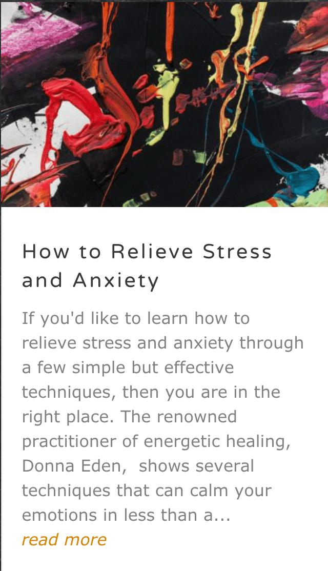 How to Relieve Stress and Anxiety