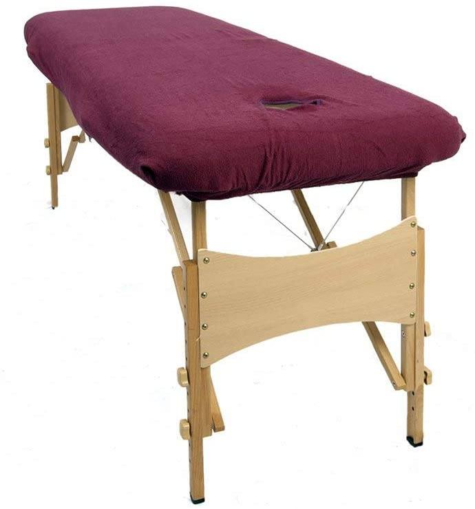 Massage Tabel Cover Red Wine Colour