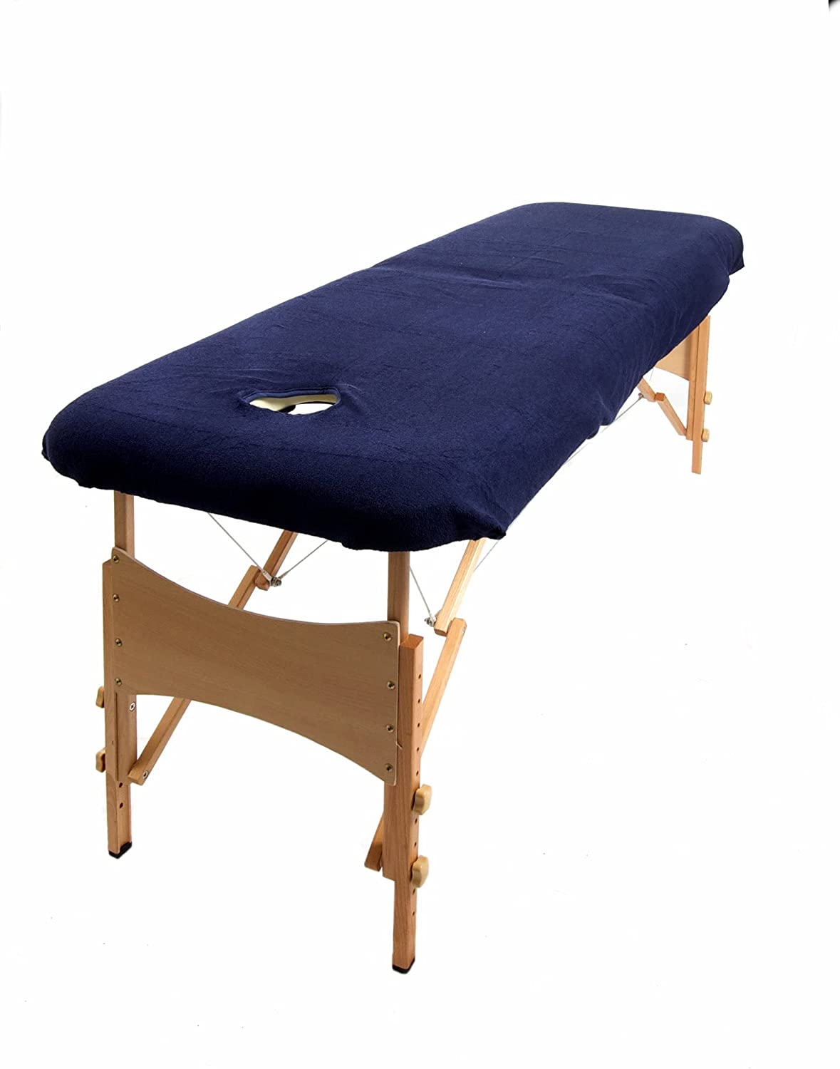 Massage table cover blue colour
