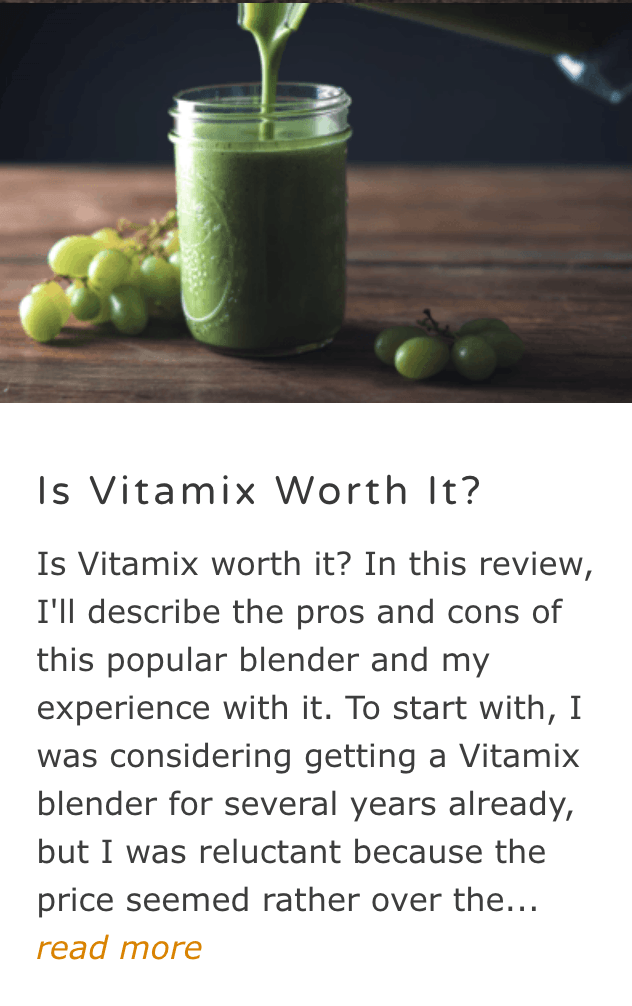 Is Vitamix worth it?