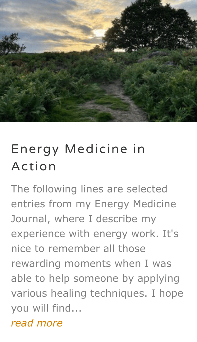 Energy Medicine in Action