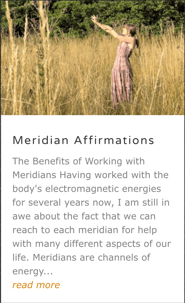 Meridian Affirmations