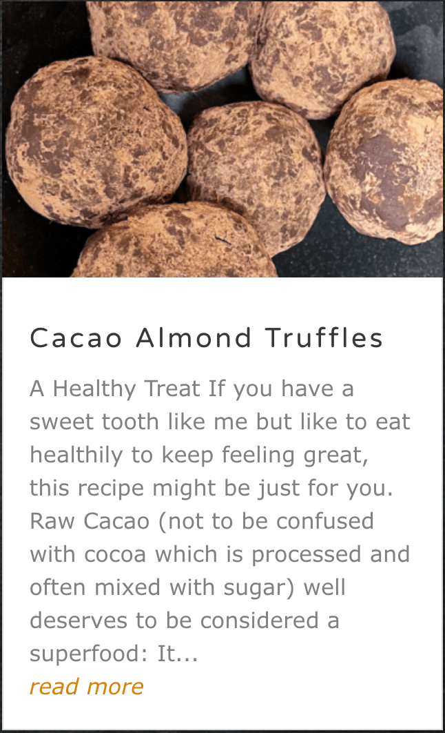 Cacao Almond Truffles