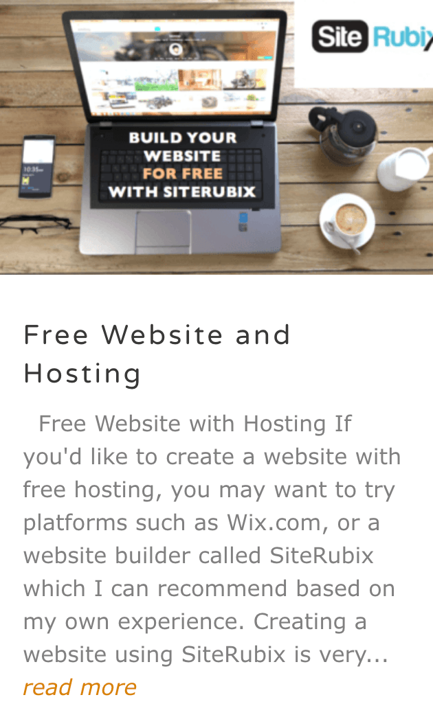 Free website and hosting