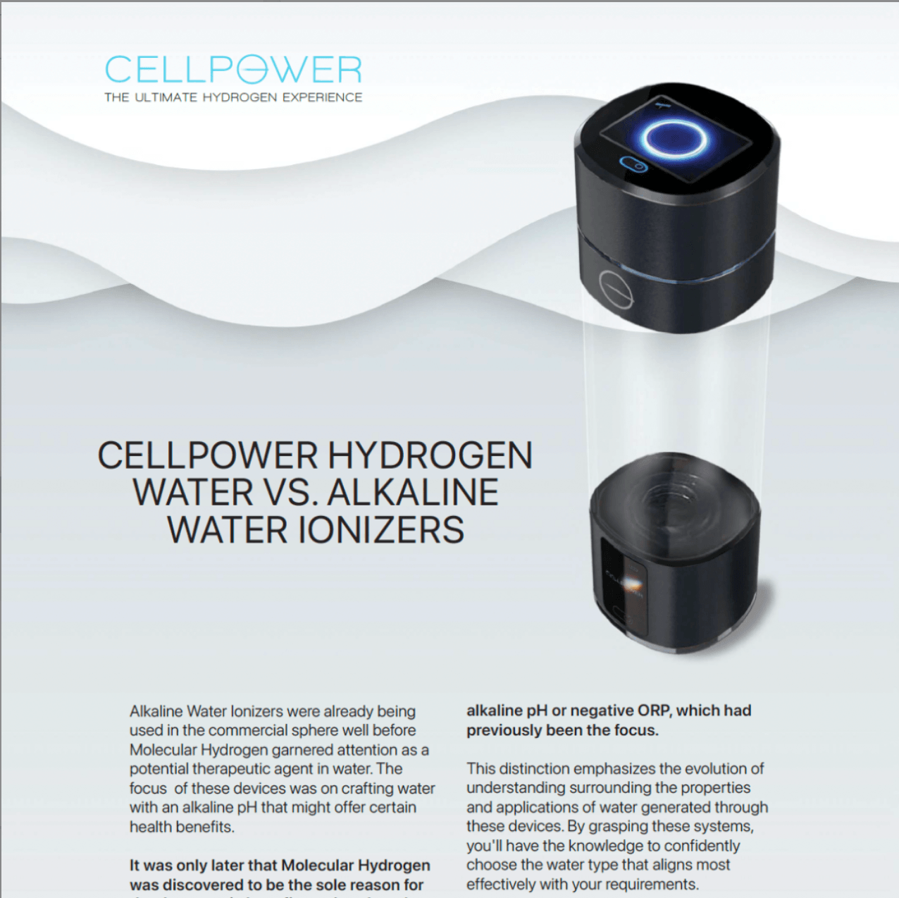 Cellpower vs Alkaline Ionizers