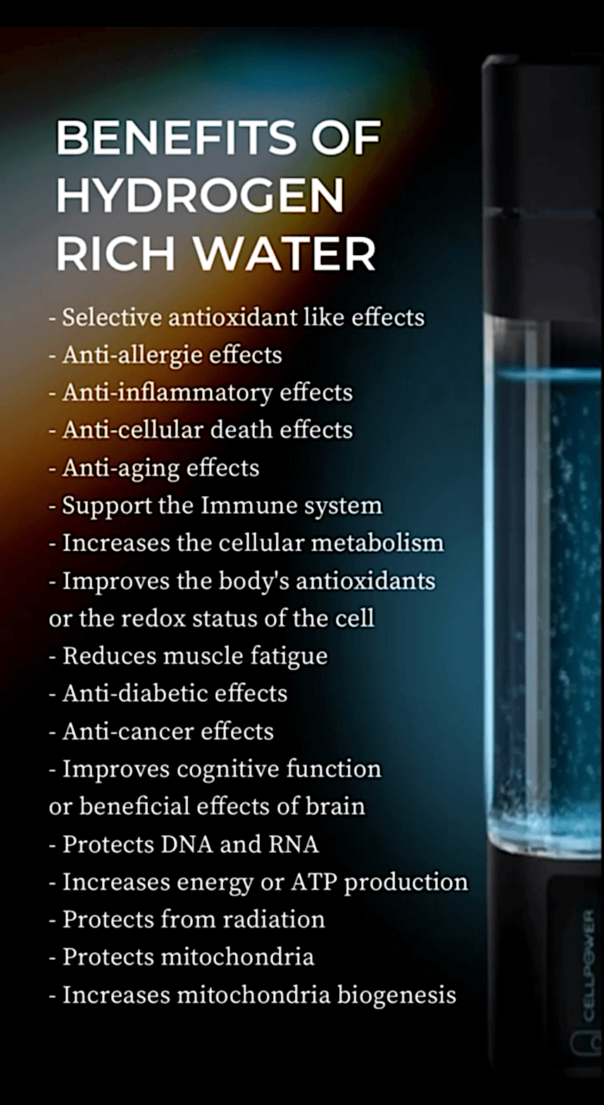 Benefits of hydrogen water